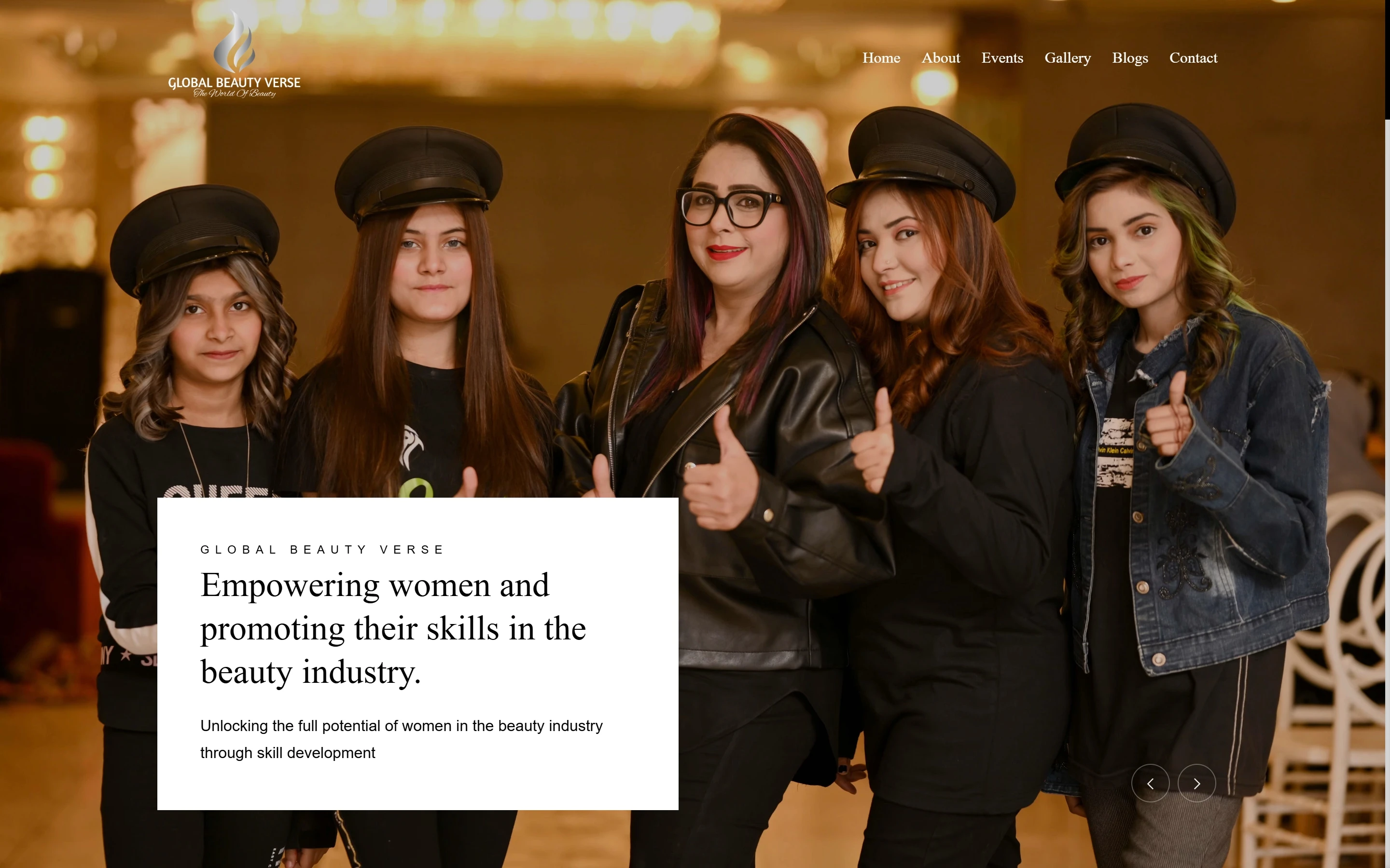 Global Beauty Verse — project interface